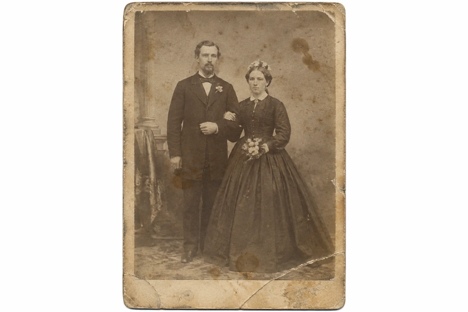 Restore photos from the 1870s, the original print