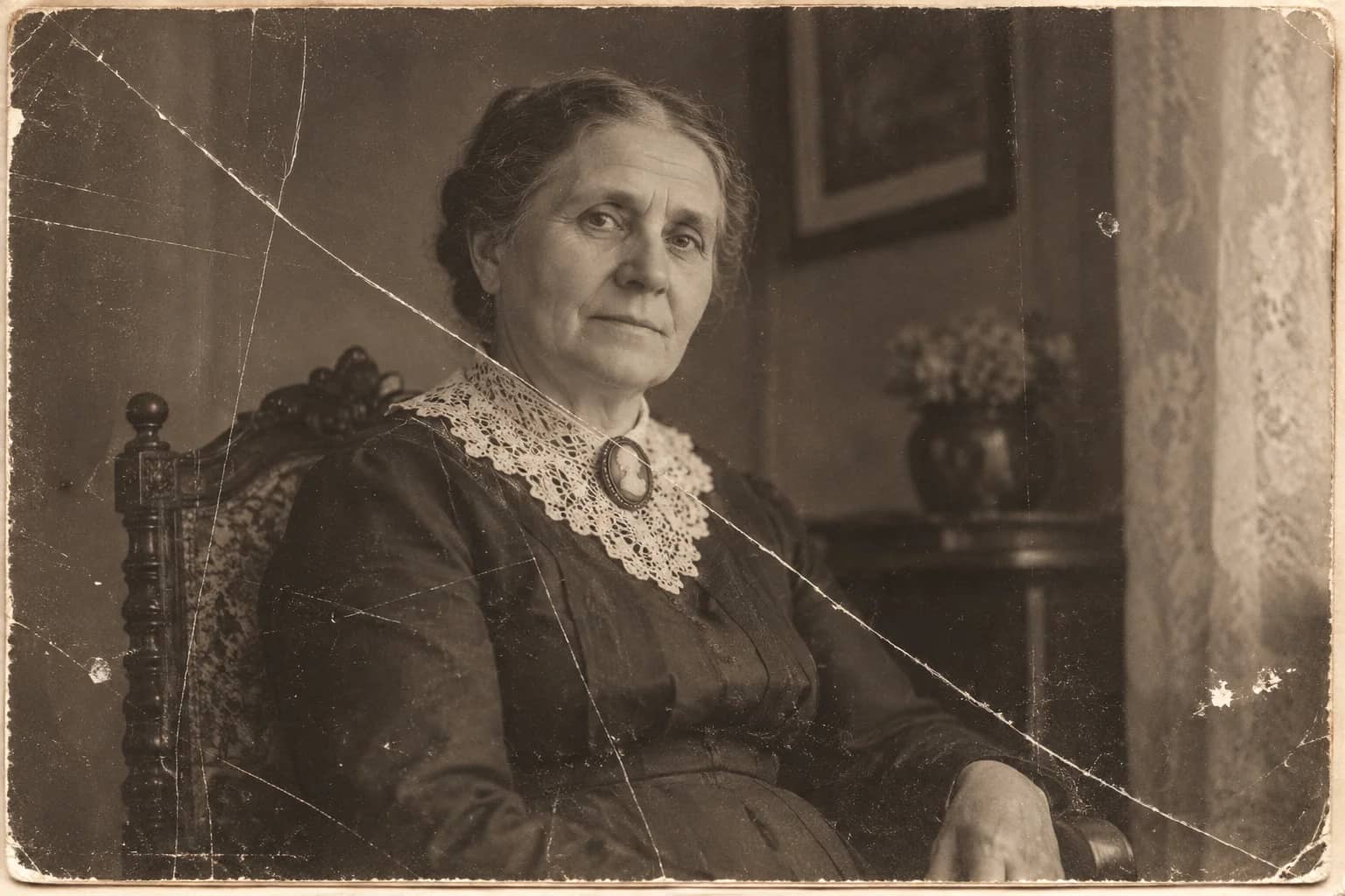 Fix scratched photos, the original print