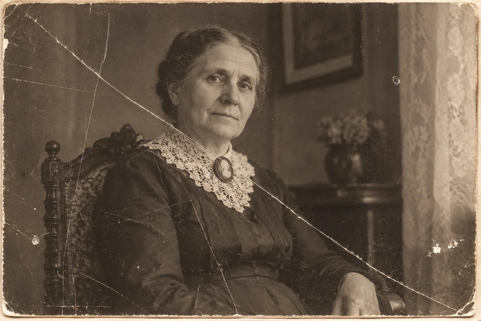 Fix scratched photos, the original print