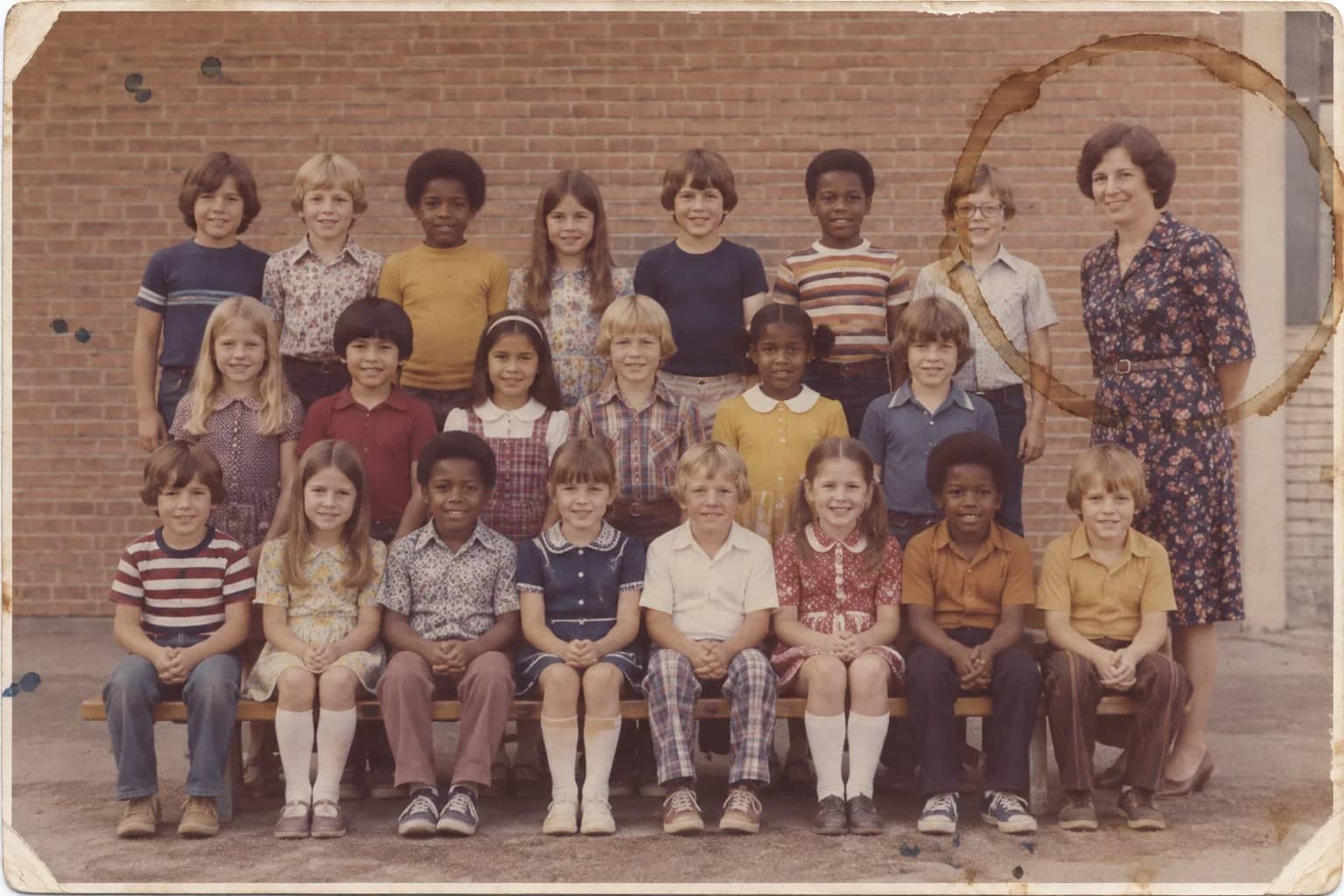 Fix stained photos, the original print