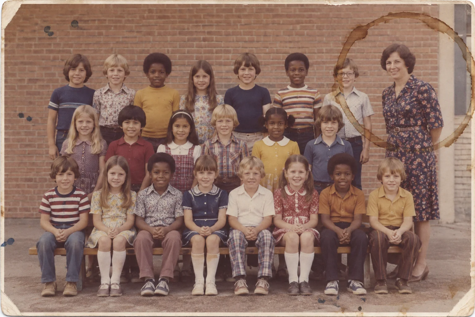 Fix stained photos, the original print
