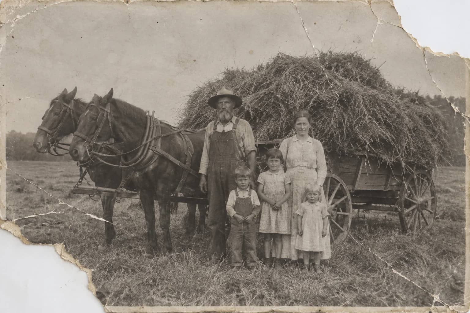 Fix torn photos, the original print