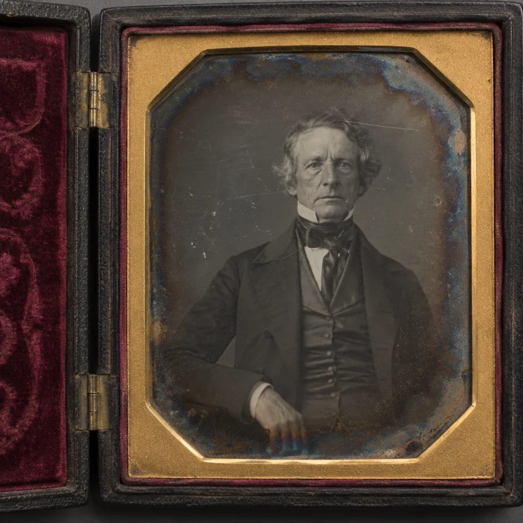 Daguerreotype restoration, the original print