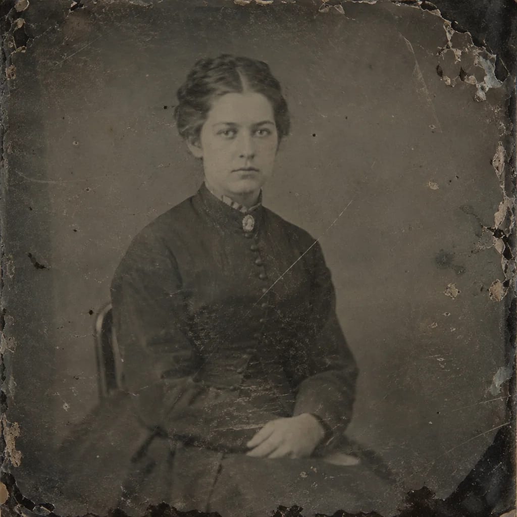 Tintype restoration, the original print