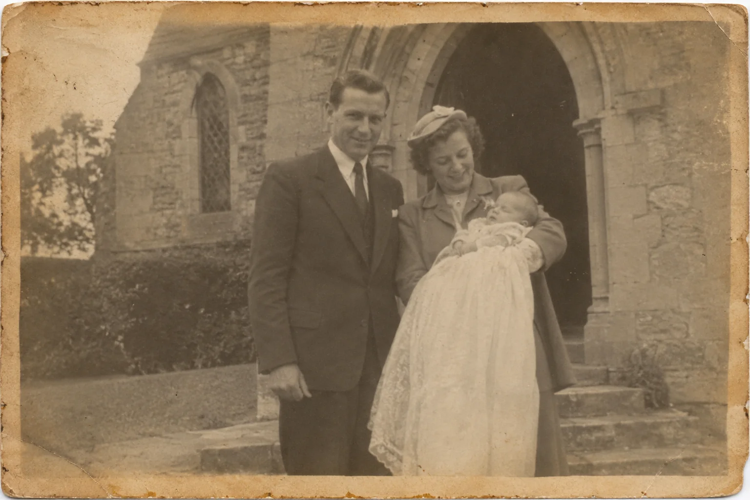 Restore old baptism photos, the original print