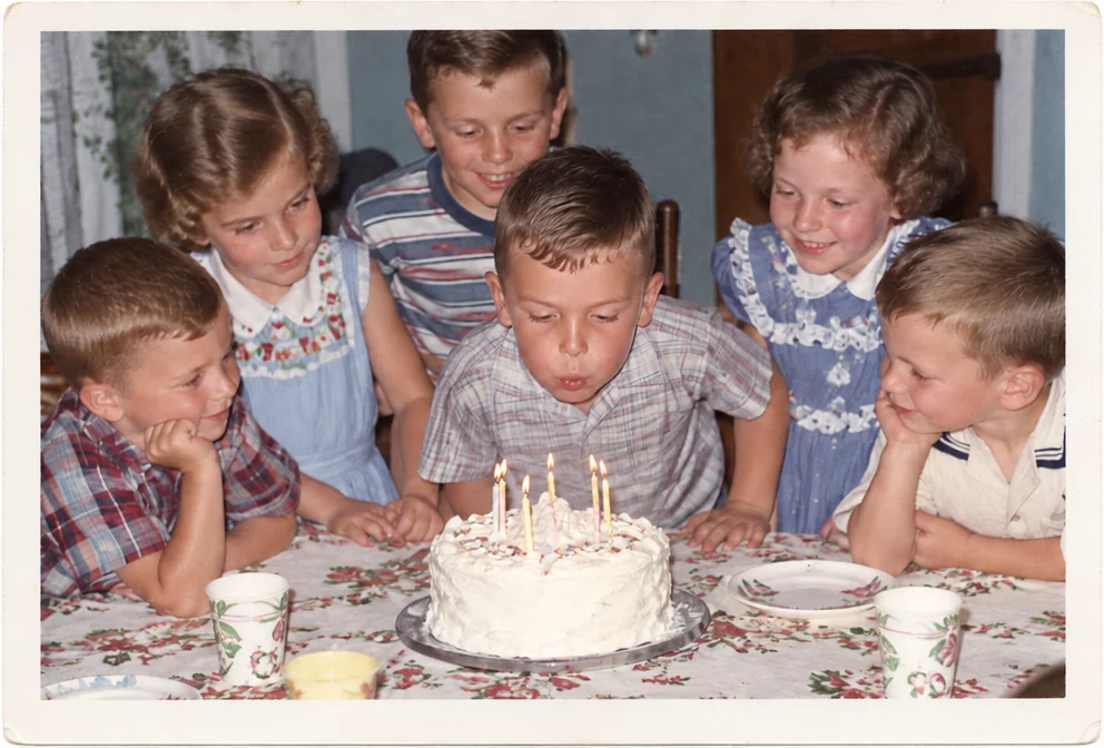 Torn Birthday Photos